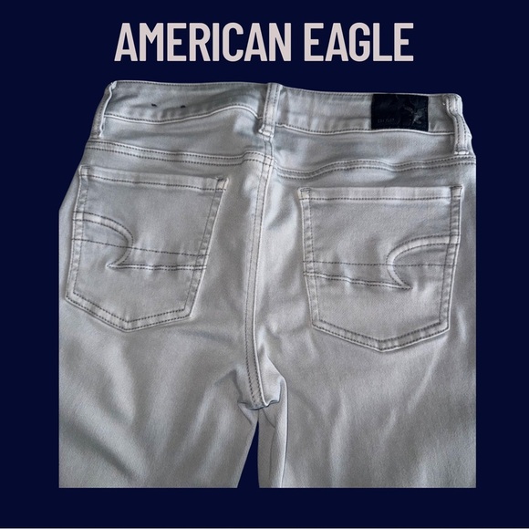 American Eagle Light Gray Jeans - Picture 2 of 5